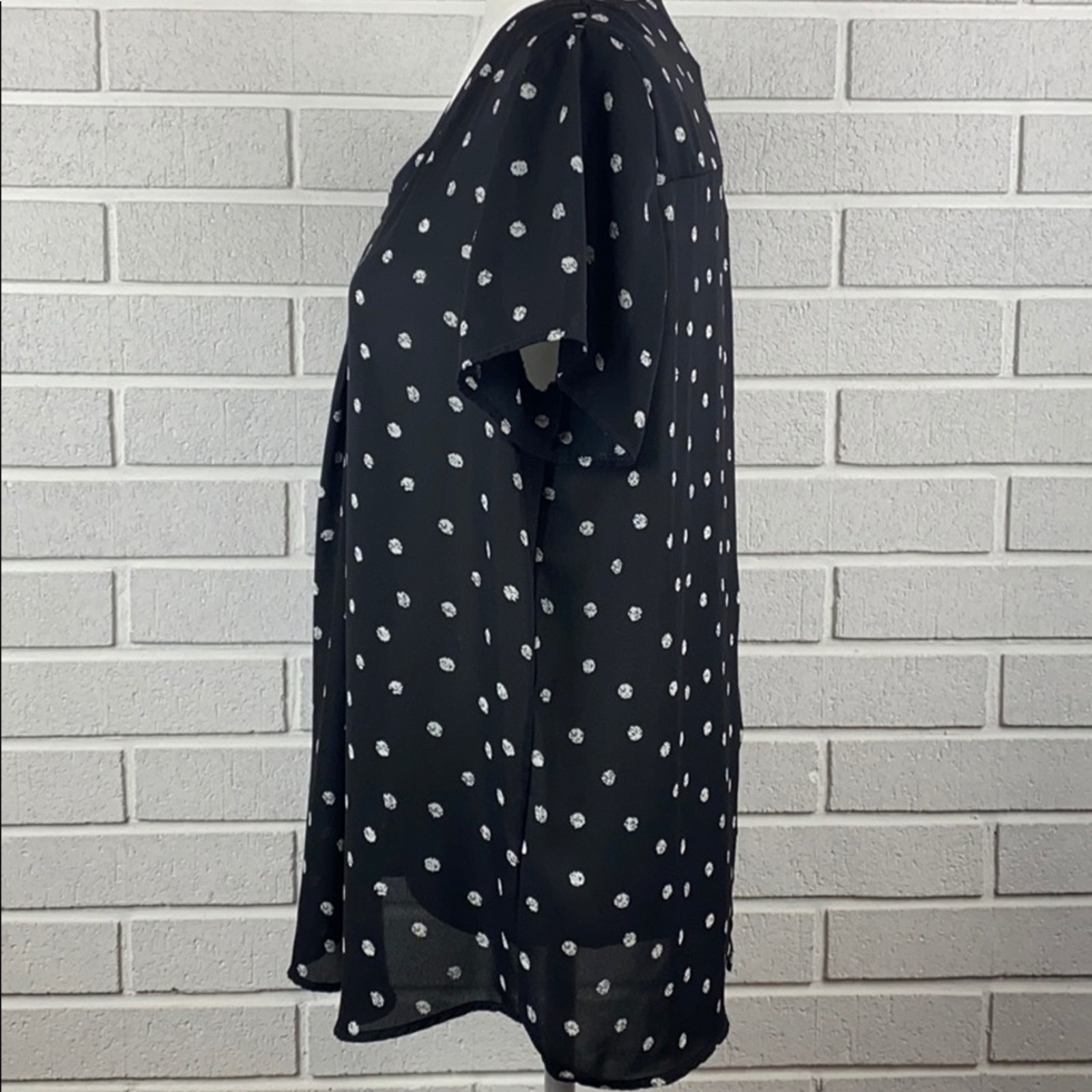 Verse Women's Black & White Polka Dot Nwt Maternity Top Size Medium — image 4 of 8